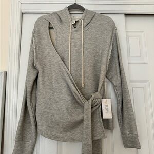 Fifteen Twenty Gray Wrap Sweater
